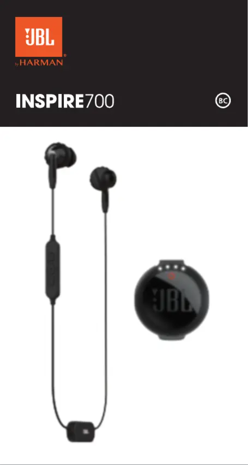 Page 1 de la notice Manuel utilisateur JBL Inspire 700