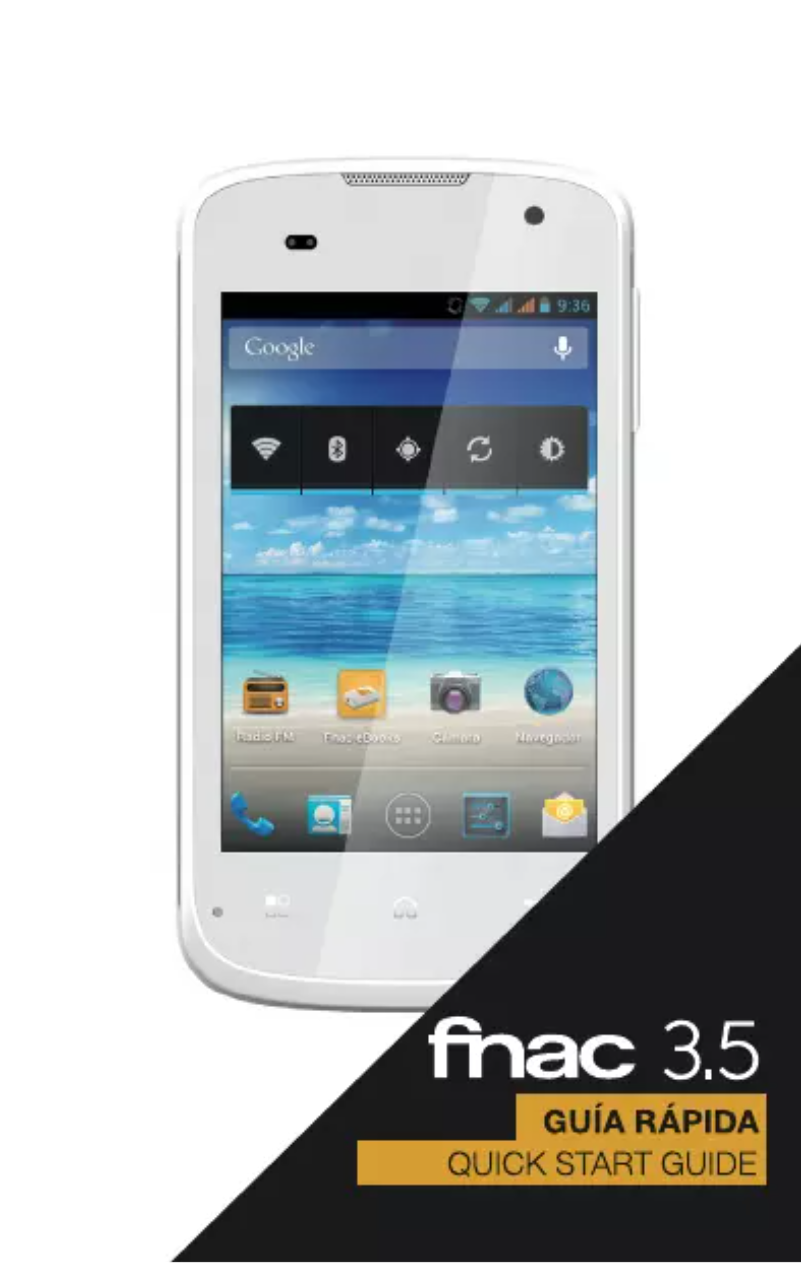 Page 1 de la notice Manuel utilisateur bq Fnac 3.5