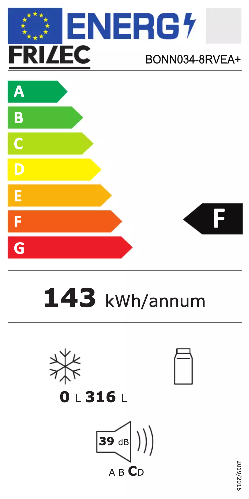 Page 1 de la notice Manuel utilisateur Frilec BONN034-8RVEA+