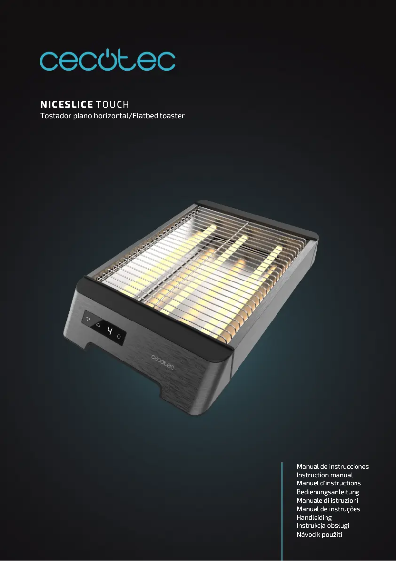 Page 1 de la notice Manuel utilisateur Cecotec NiceSlice Touch