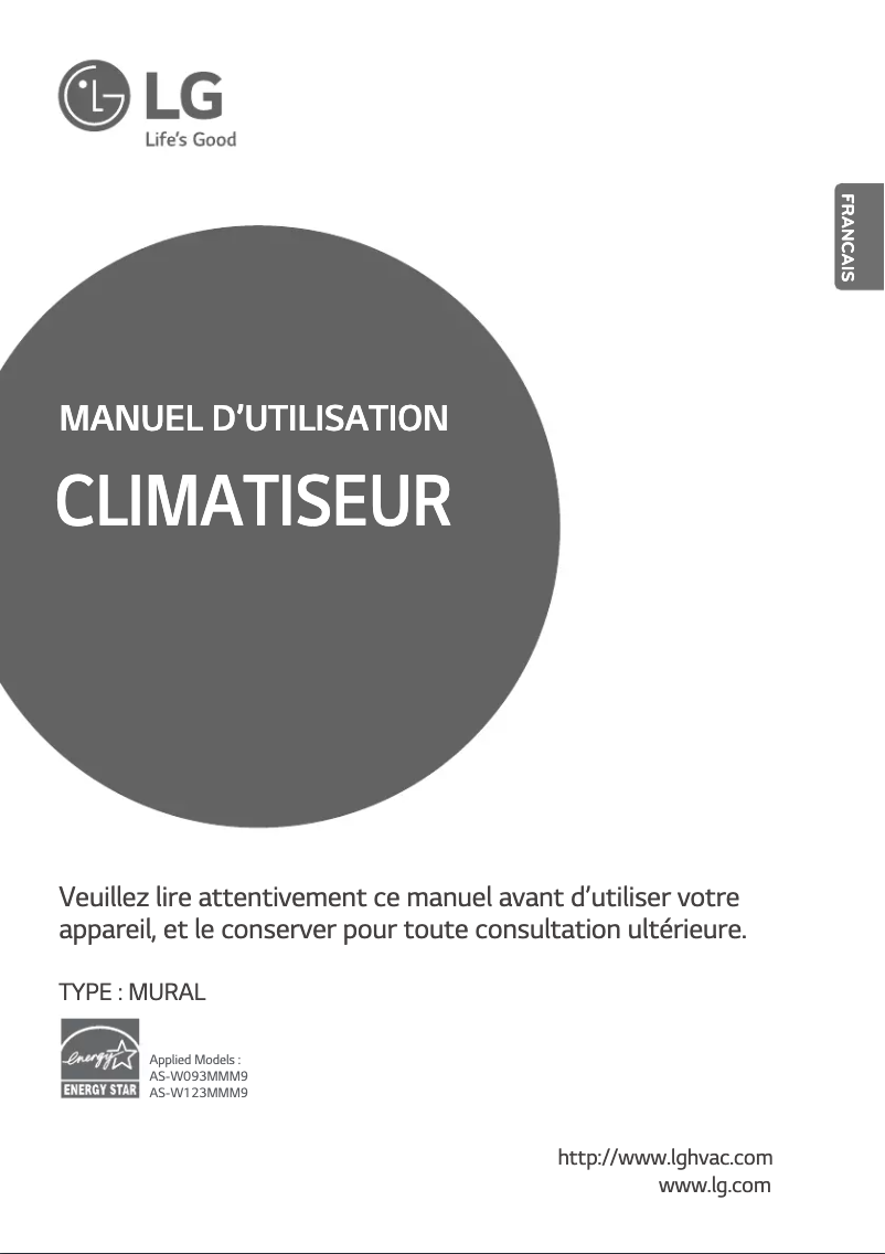 Image de la première page du manuel de l'appareil LSN120HYV