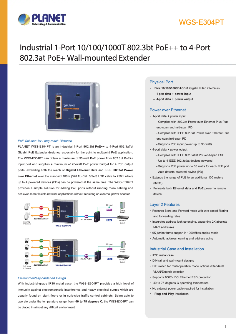 Image de la première page du manuel de l'appareil WGS-E304PT
