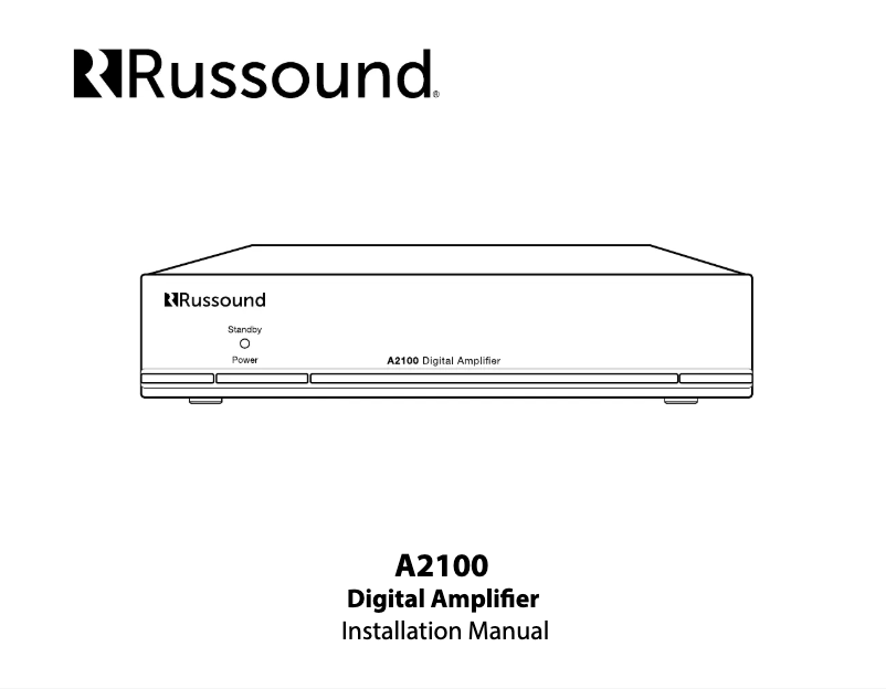 Page 1 de la notice Manuel utilisateur Russound A2100