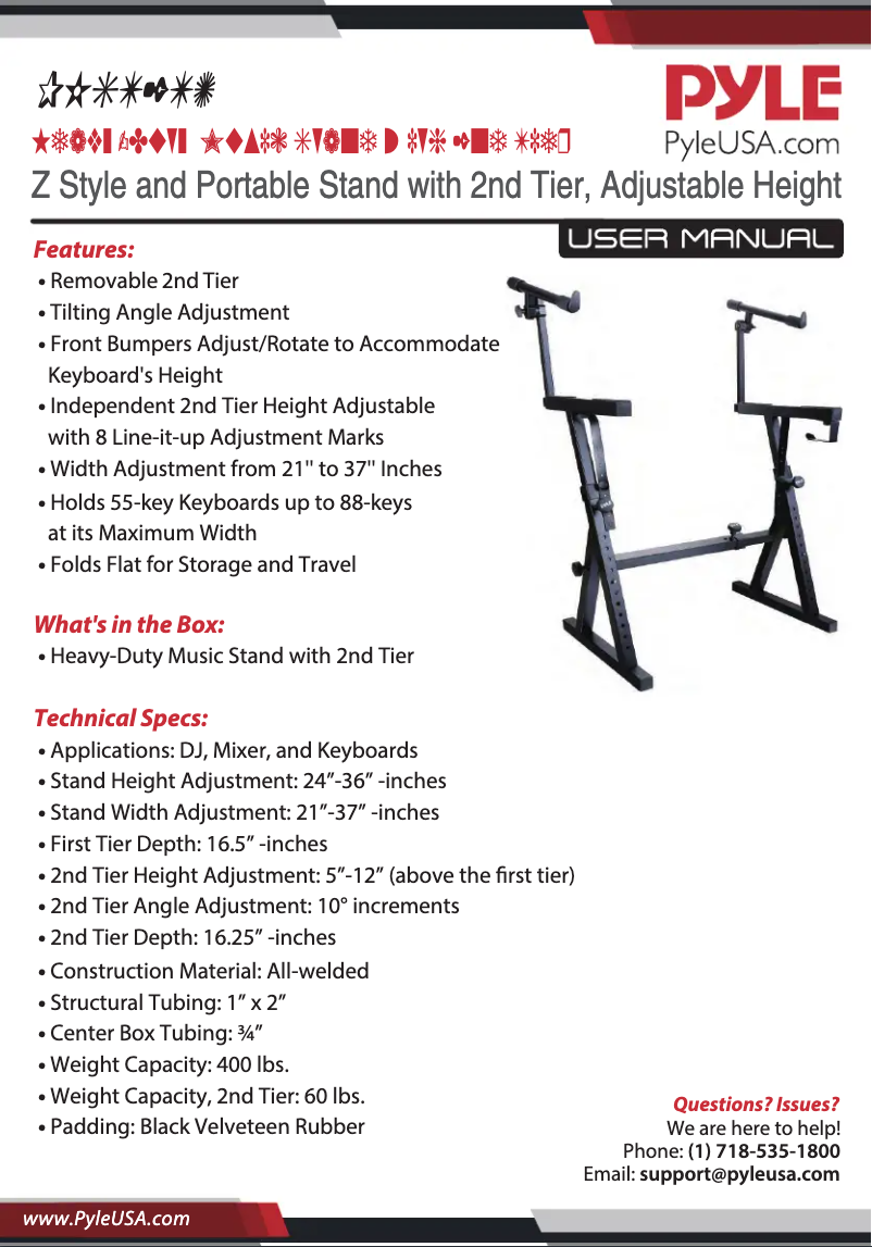 Image de la première page du manuel de l'appareil PKST2TZ