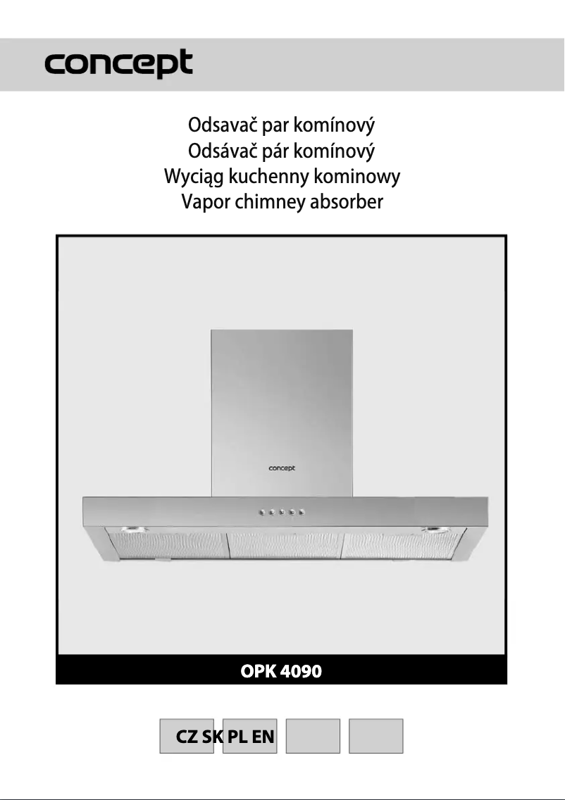 Page n°1 - Manuel utilisateur Concept OPK-4090