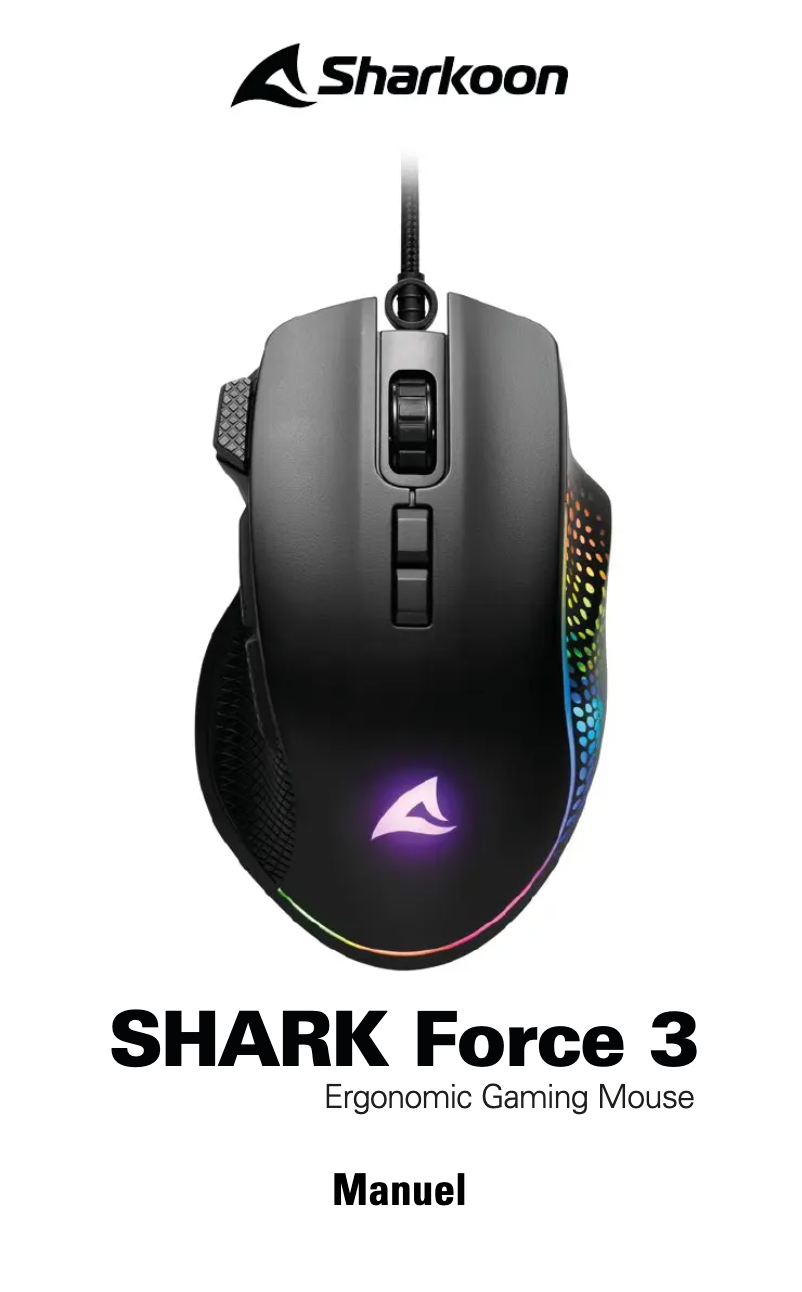 Image de la première page du manuel de l'appareil SHARK Force 3