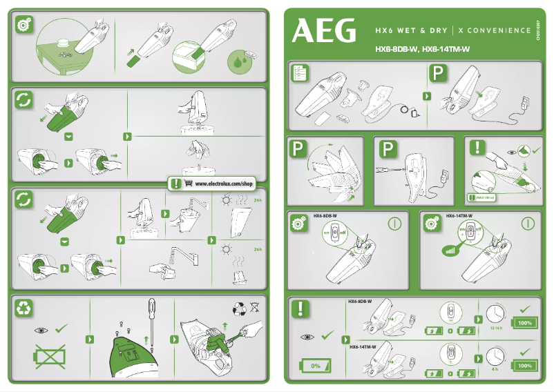 Image de la première page du manuel de l'appareil X Convenience HX6-14TM-W
