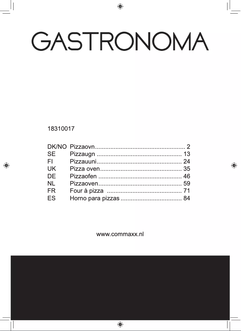 Imagen de la primera página del manual del dispositivo 18310017