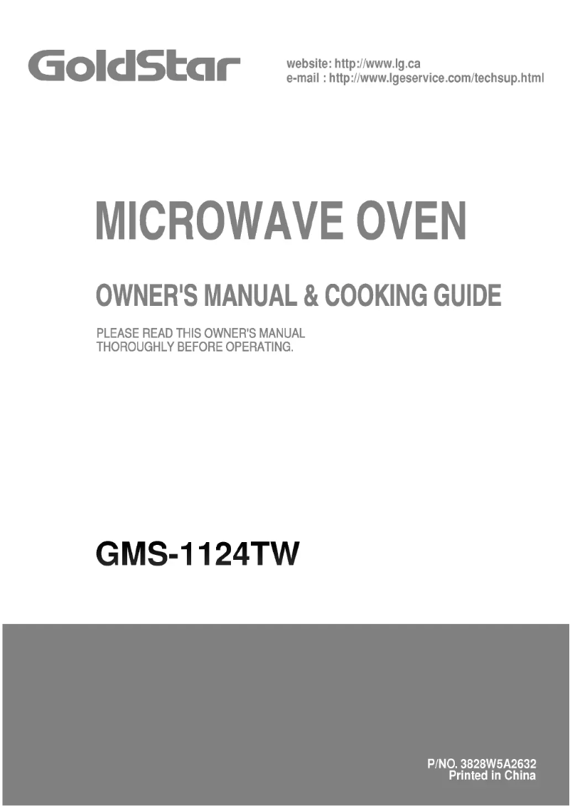 Image de la première page du manuel de l'appareil GMS-1124TB