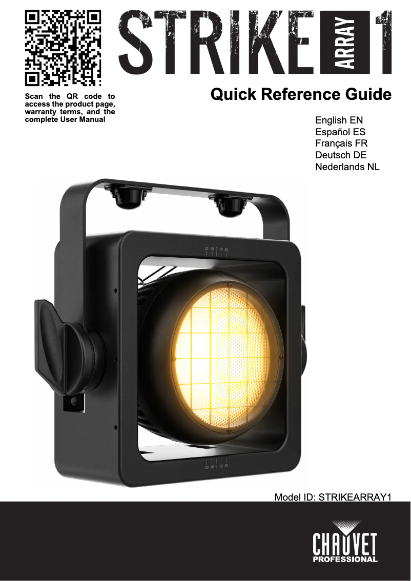 Page 1 de la notice Manuel utilisateur Chauvet STRIKE Array 1