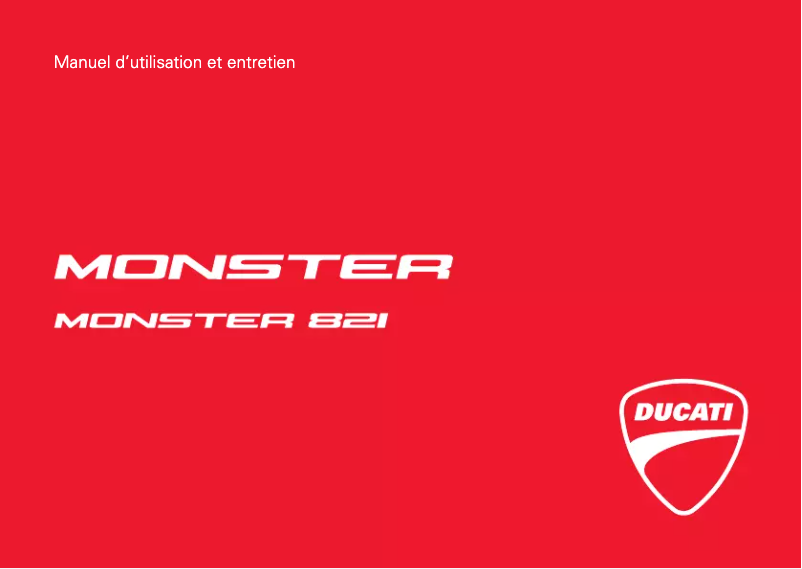 Image de la première page du manuel de l'appareil Monster 821 Dark (2015)