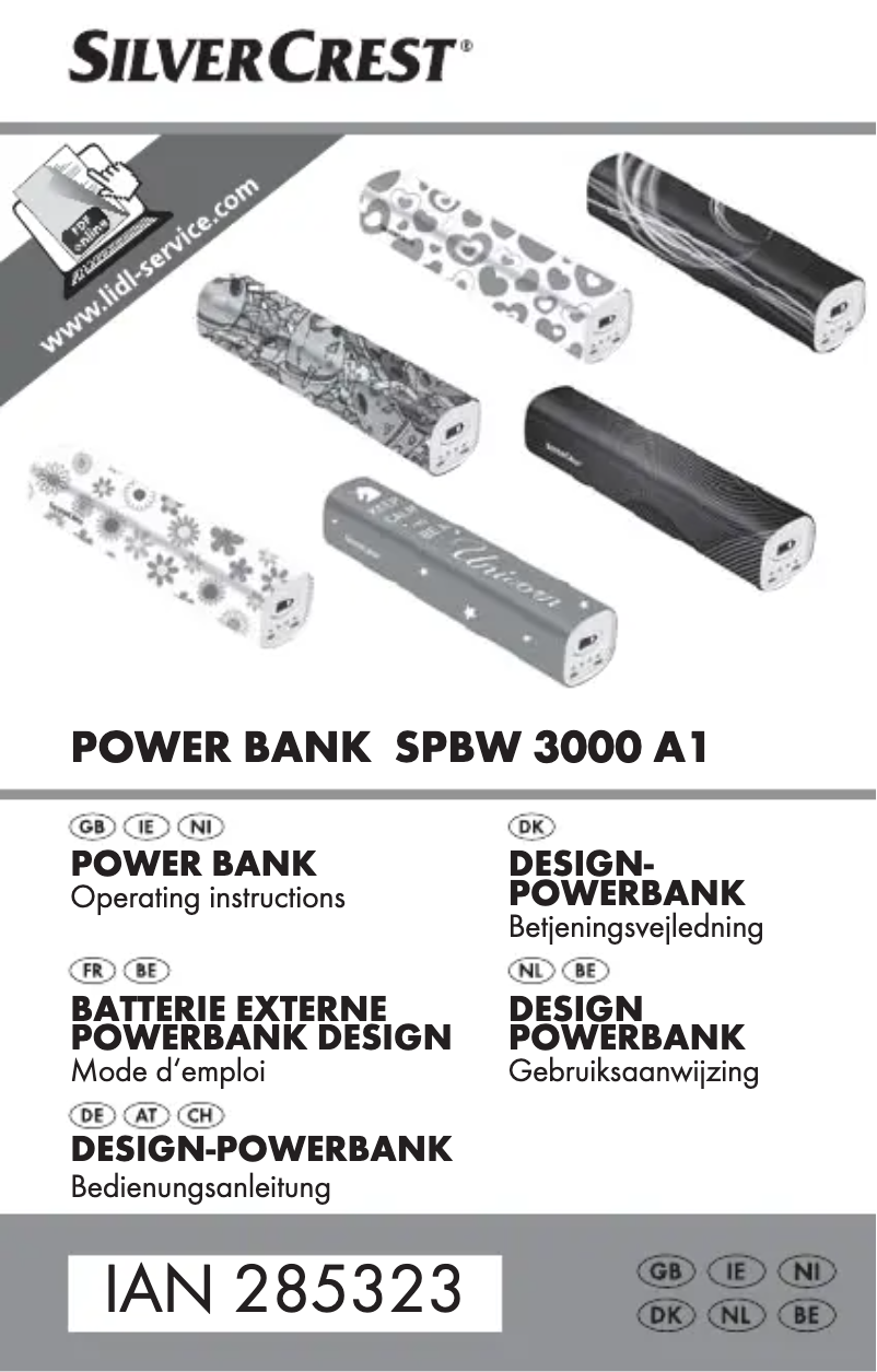 Image de la première page du manuel de l'appareil SPBW 3000 A1
