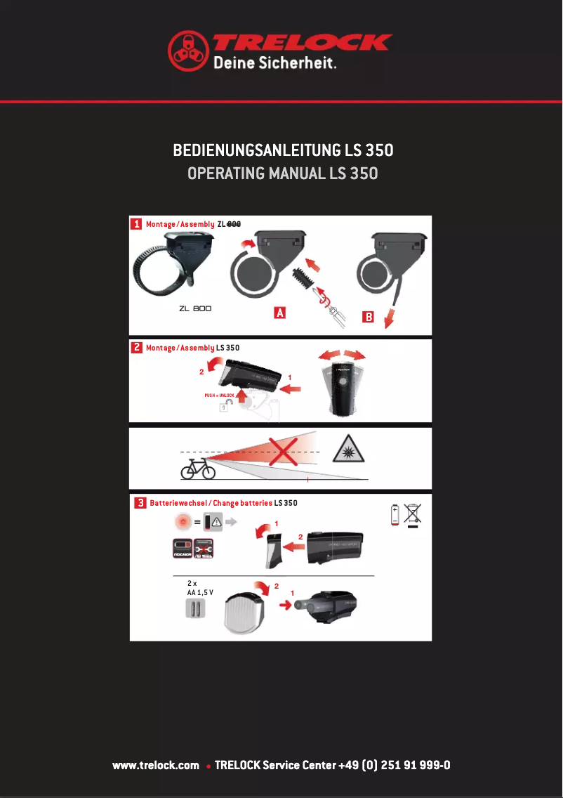 Image de la première page du manuel de l'appareil LS 350