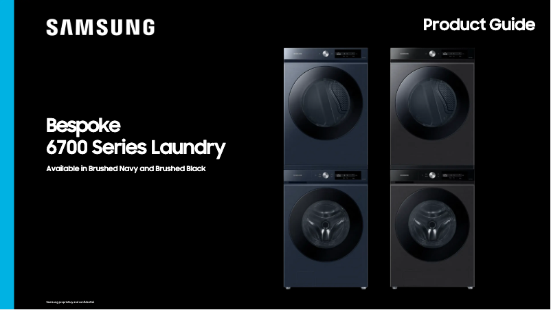 Page 1 de la notice Brochure Samsung DVE46BB6700D