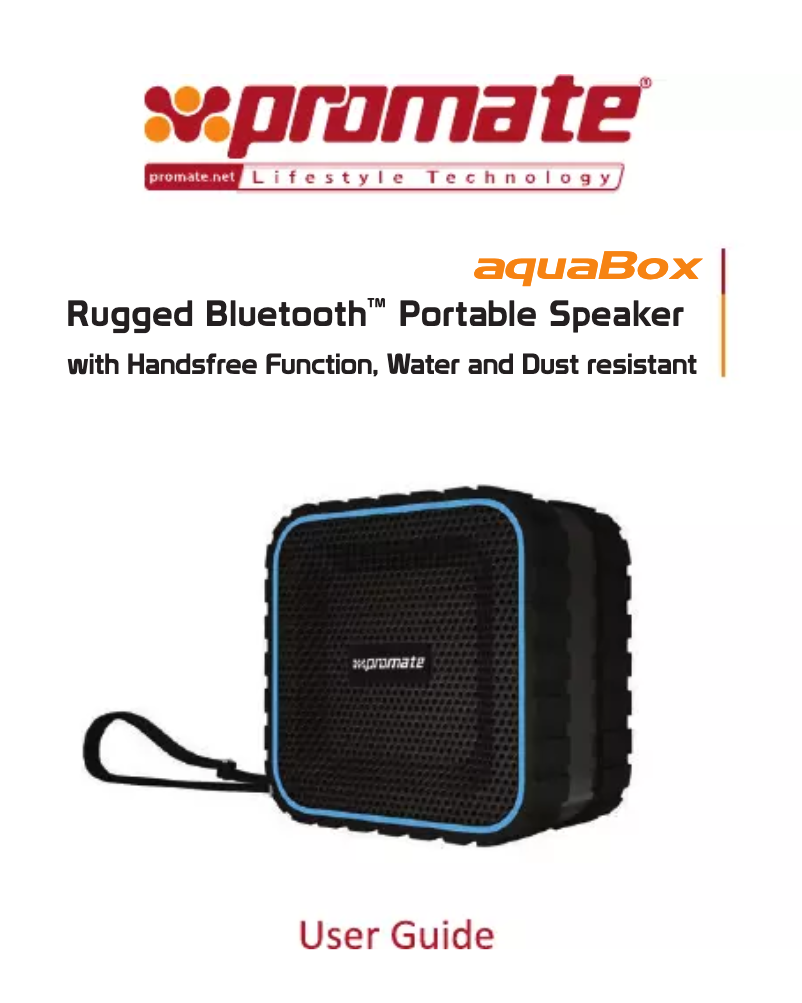 Page n°1 - Manuel utilisateur Promate aquaBox