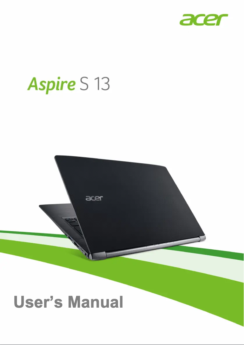 Page n°1 - Manuel utilisateur Acer Aspire S13