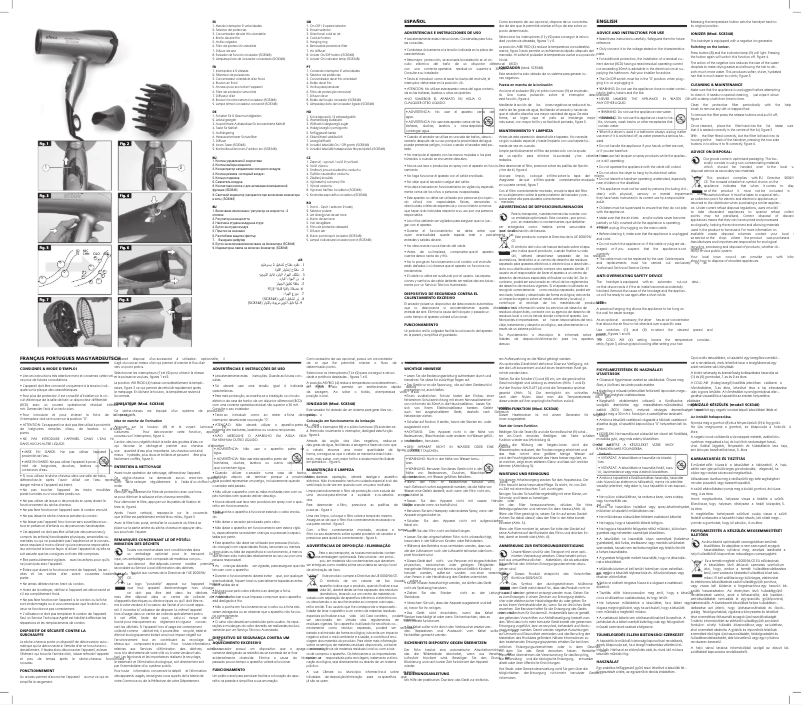 Page n°1 - Manuel utilisateur Ufesa SC8355