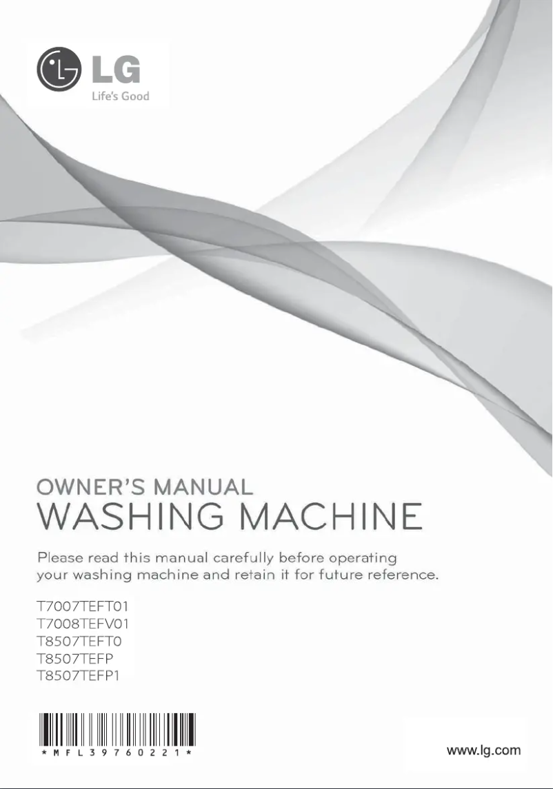 Página 1 del manual Manual de usuario LG T8507TEFP1