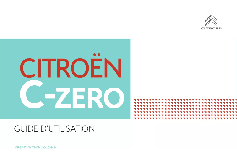 Página 1 del manual Manual de usuario Citroën C-Zero (2017)