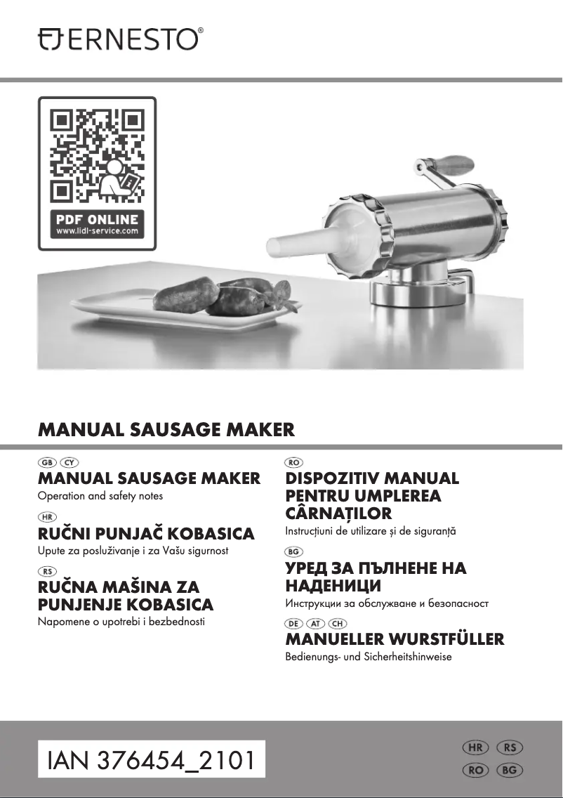 Image de la première page du manuel de l'appareil IAN 376454