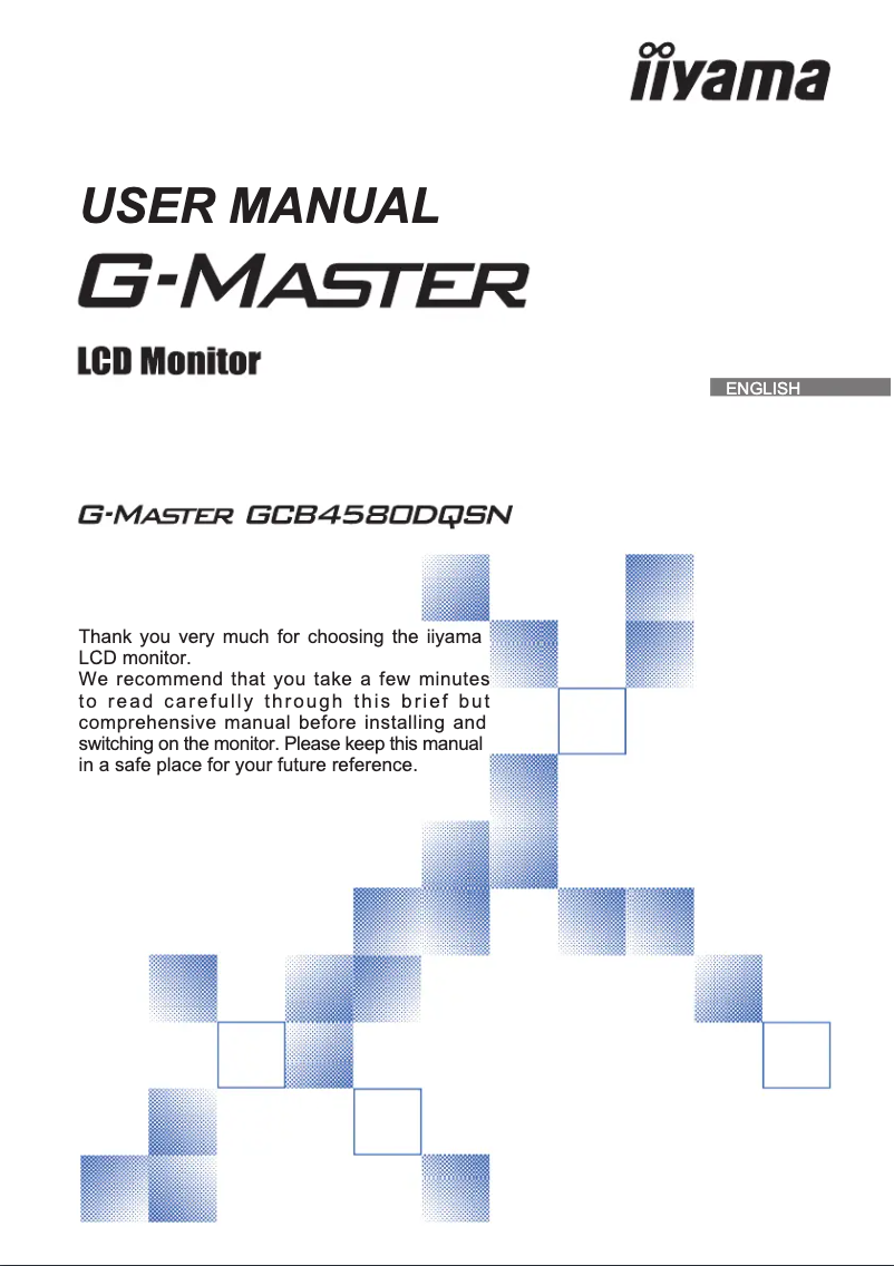 Page 1 de la notice Manuel utilisateur Iiyama G-Master GCB4580DQSN