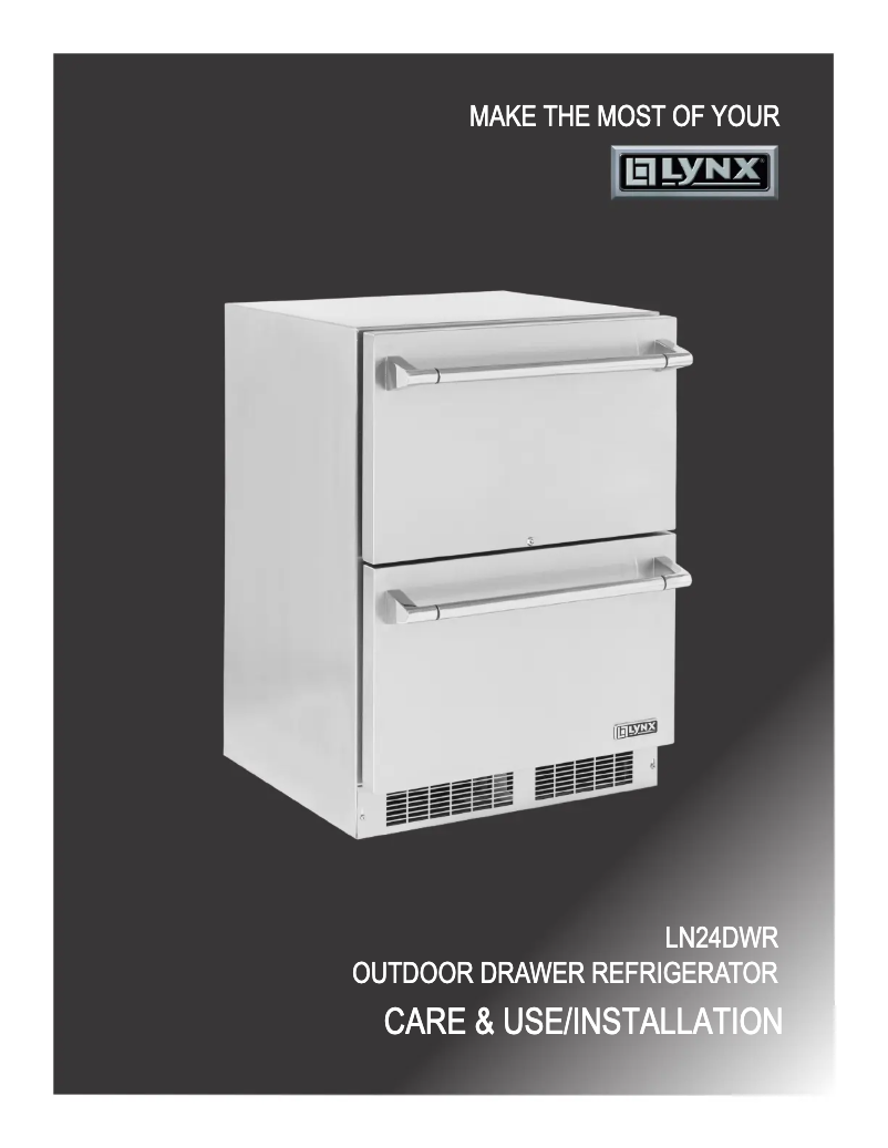 Page n°1 - Manuel utilisateur Lynx LN24DWR