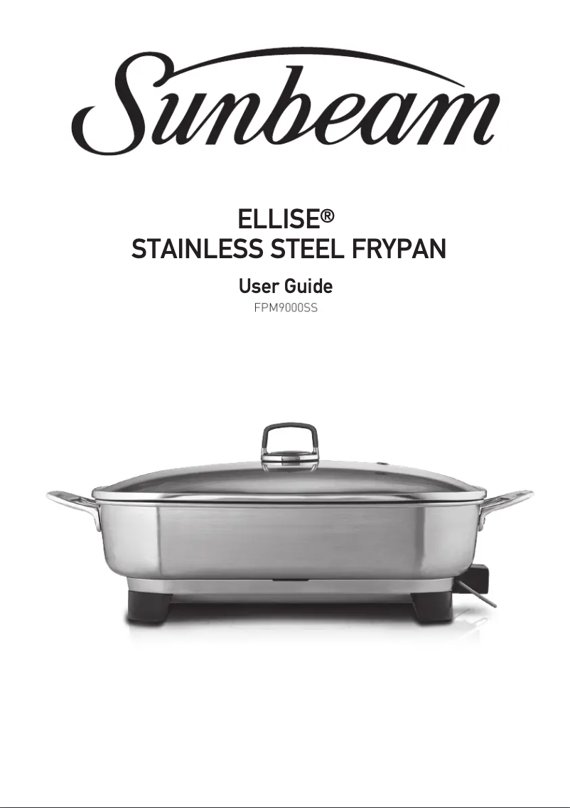 Image de la première page du manuel de l'appareil Ellise FPM9000SS