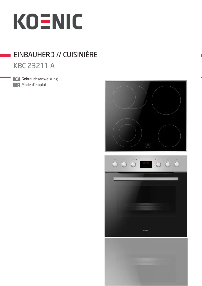 Página 1 del manual Manual de usuario Amica KBC 23211 A