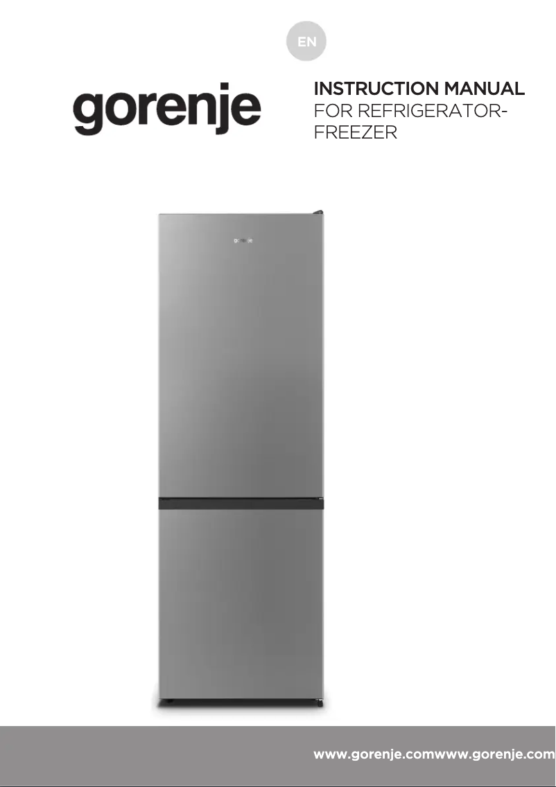 Page n°1 - Manuel utilisateur Gorenje NRK6182PW4