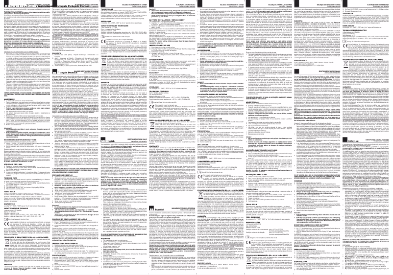 Page 1 de la notice Manuel utilisateur Laica LC125