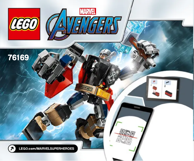 Page 1 de la notice Manuel utilisateur Lego Marvel Avengers 76169
