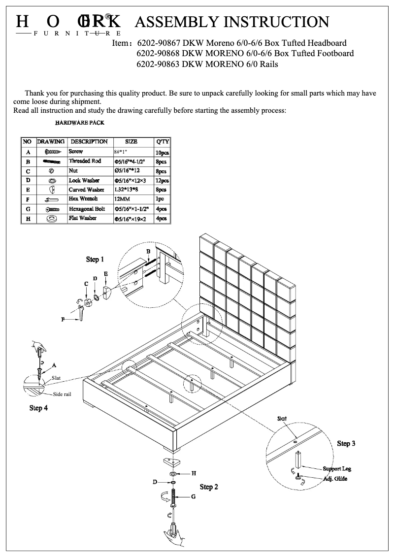 Page n°1 - Manuel utilisateur Hooker 6202-90868 DKW