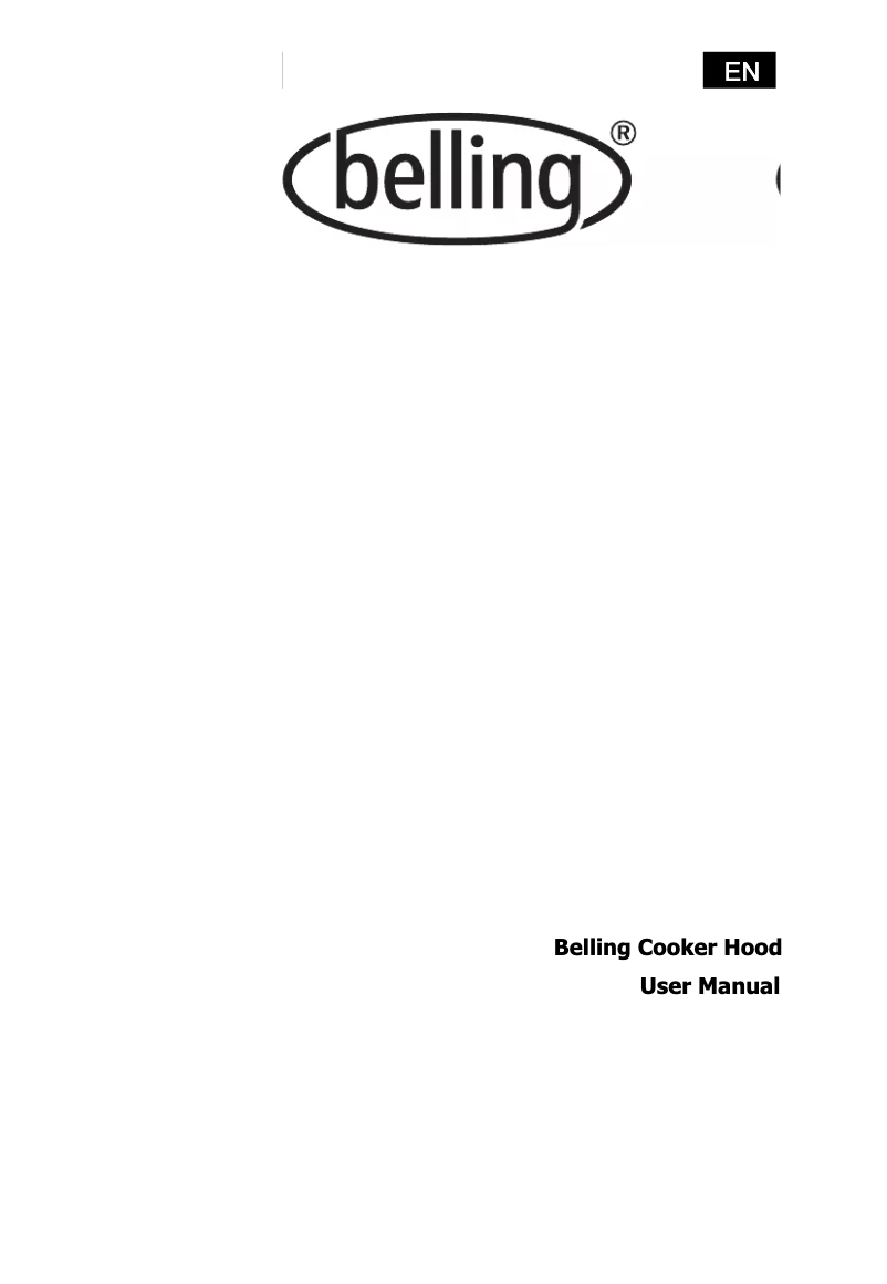Page 1 de la notice Manuel utilisateur Belling Cookcentre 90 Flat