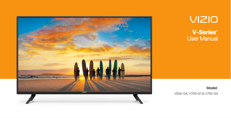 Page 1 de la notice Manuel utilisateur VIZIO V755-G4