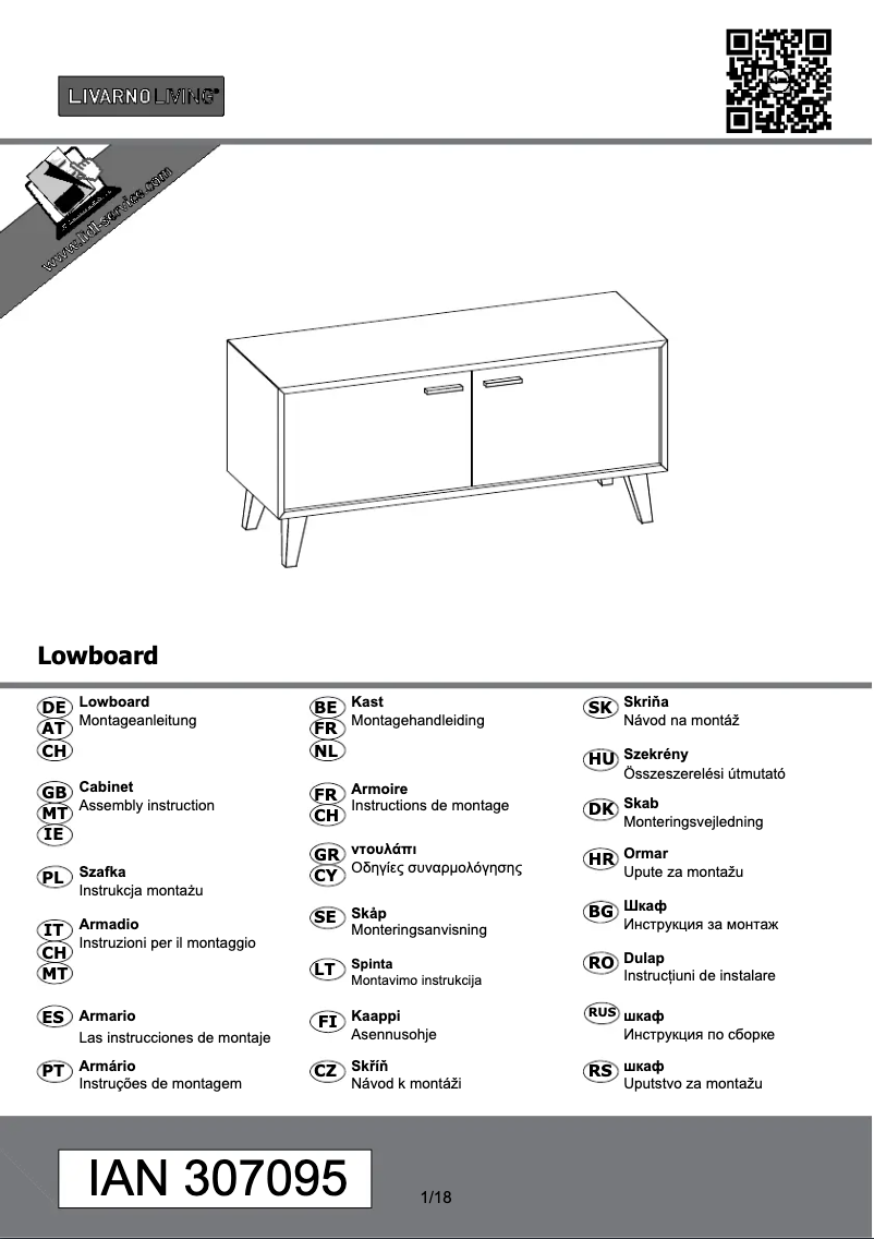 Image de la première page du manuel de l'appareil IAN 307095