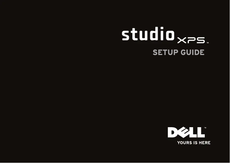 Page 1 de la notice Guide d'installation Dell Studio XPS M1340