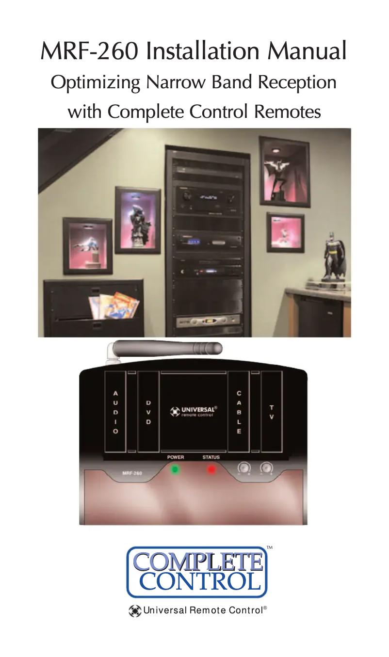 Imagen de la primera página del manual del dispositivo MRF-260