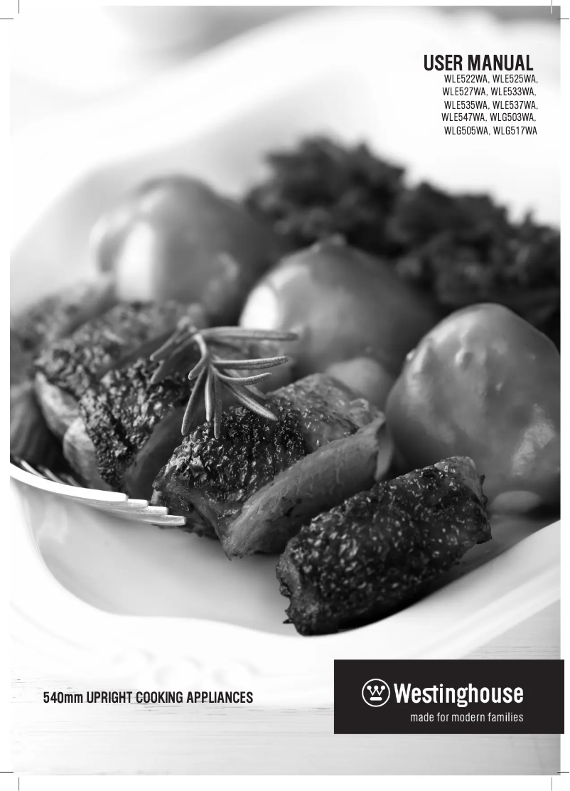 Page 1 de la notice Manuel utilisateur Westinghouse WLE522WA