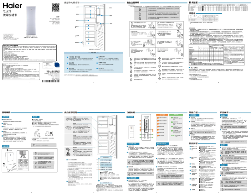 Page 1 de la notice Manuel utilisateur Haier BCD-225SDPC