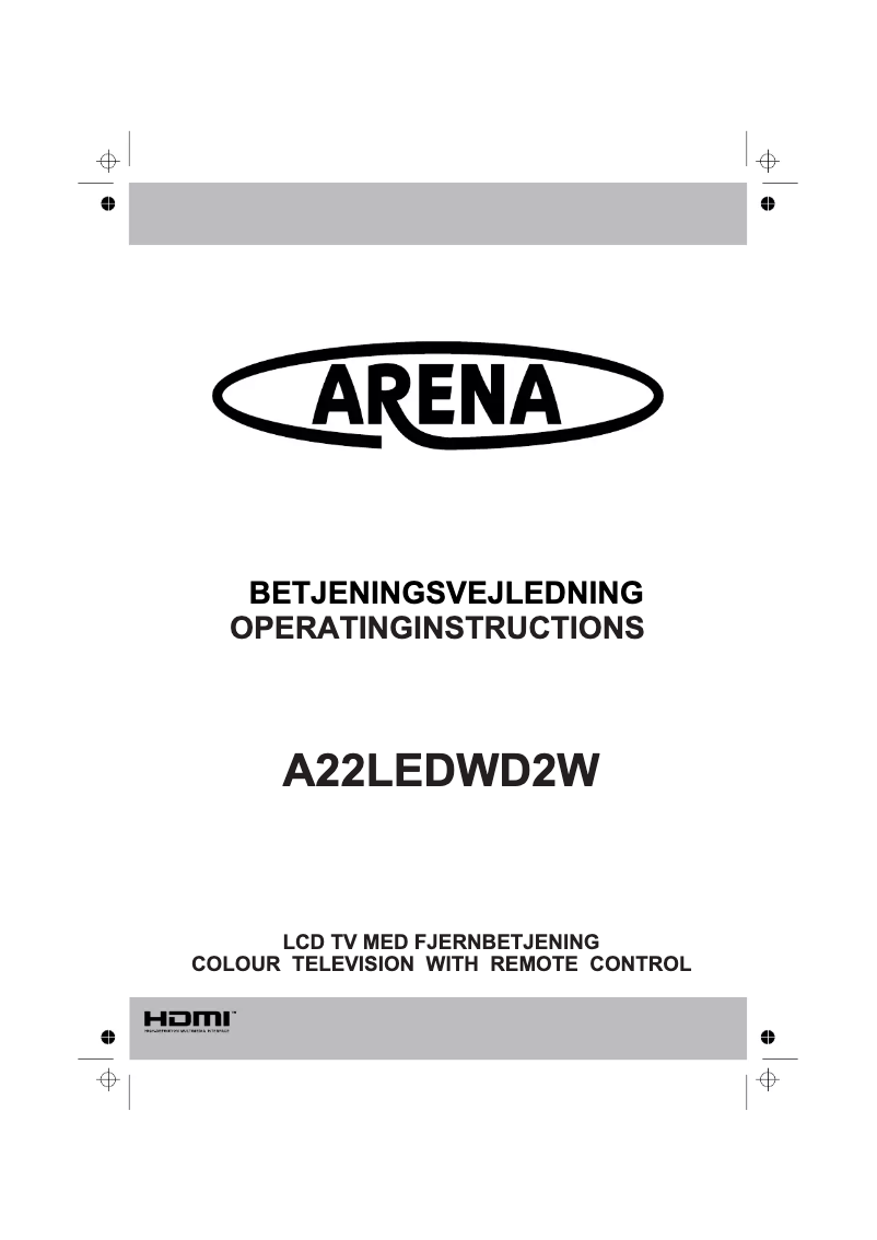 Page n°1 - Manuel utilisateur Arena A22LEDWD2W