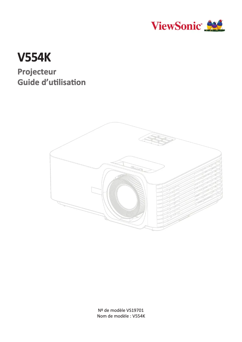 Página 1 del manual Manual de usuario Viewsonic V554K