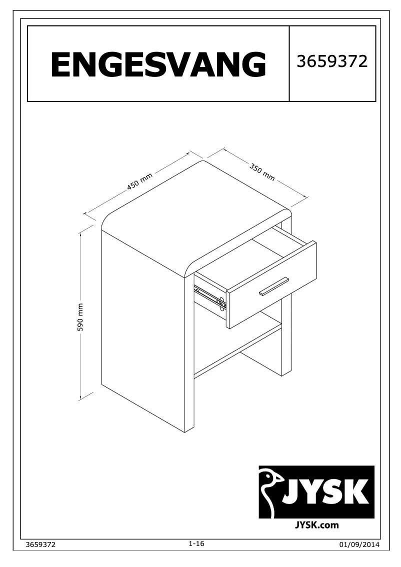 Página 1 del manual Manual de usuario JYSK Engesvang