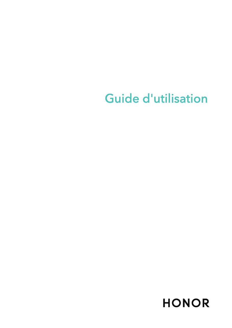 Page 1 de la notice Manuel utilisateur Honor MagicBook 16 AMD