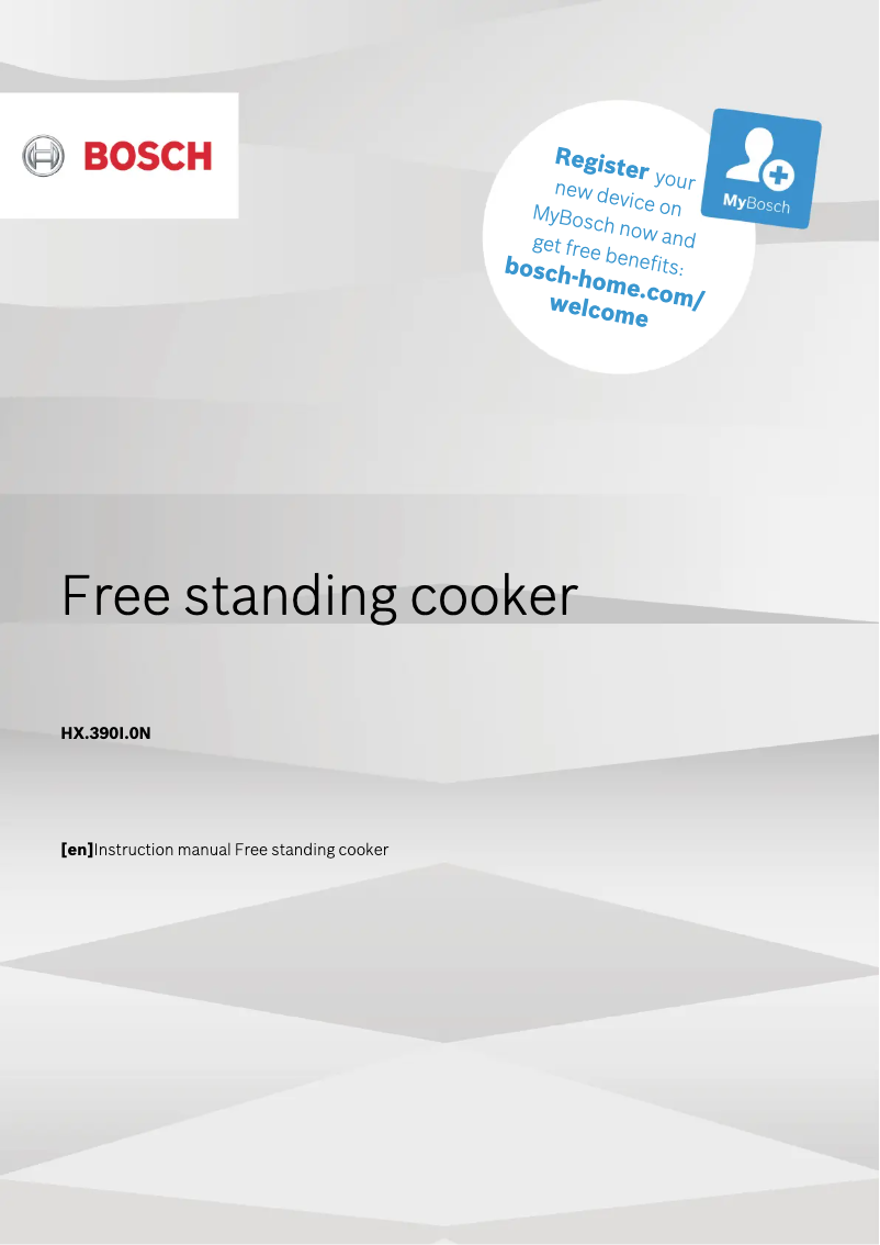 Page n°1 - Manuel utilisateur Bosch HXR390I50N