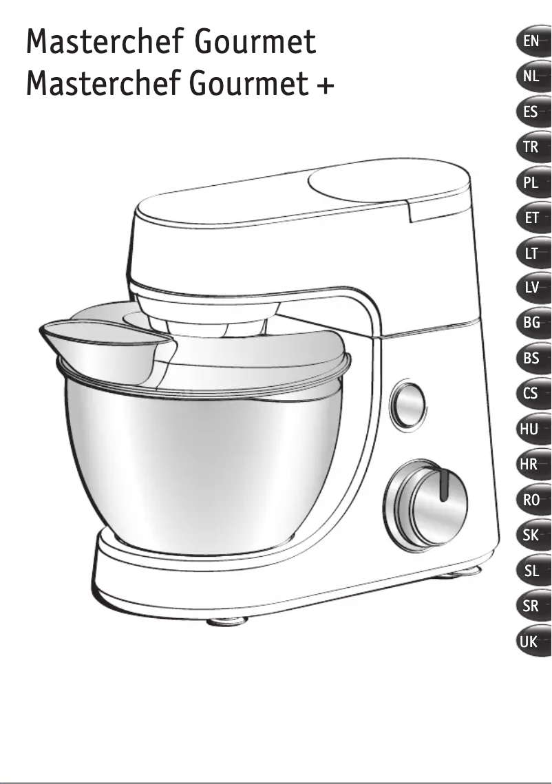 Page 1 de la notice Manuel utilisateur Tefal Masterchef Gourmet Delica'Tool QB538D