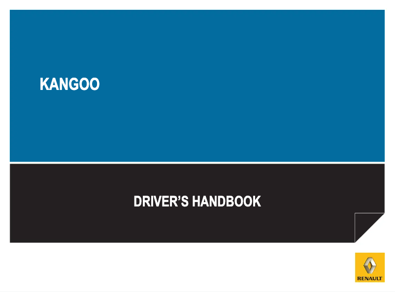 Page 1 de la notice Manuel utilisateur Renault Grand Kangoo (2012)