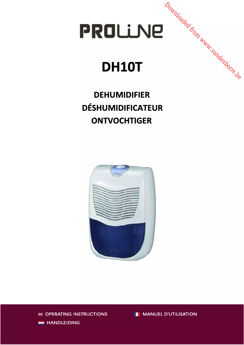 Imagen de la primera página del manual del dispositivo DH10T