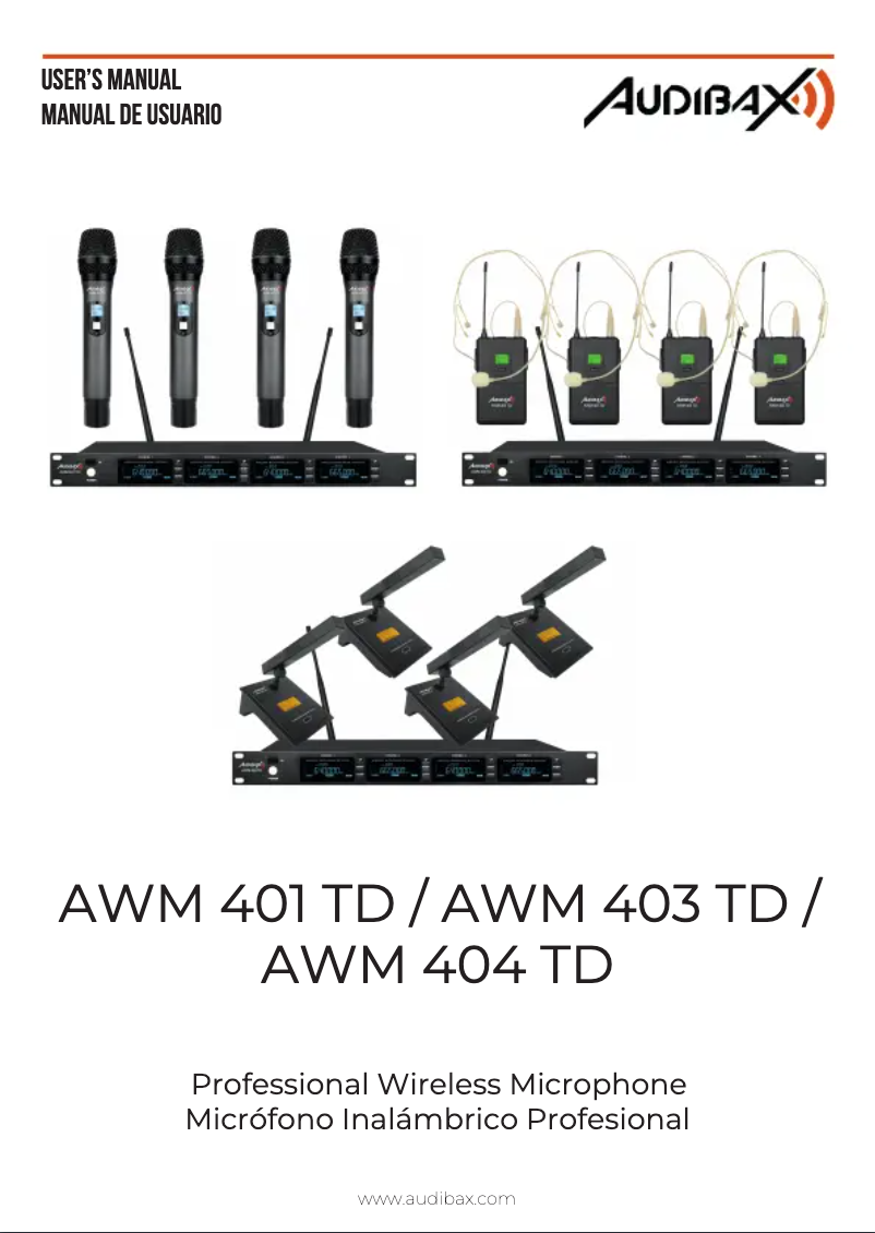 Page n°1 - Manuel utilisateur Audibax AWM 401 TD