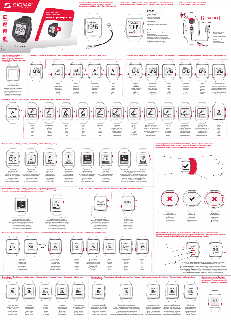 Page 1 de la notice Manuel utilisateur Sigma iD.Life