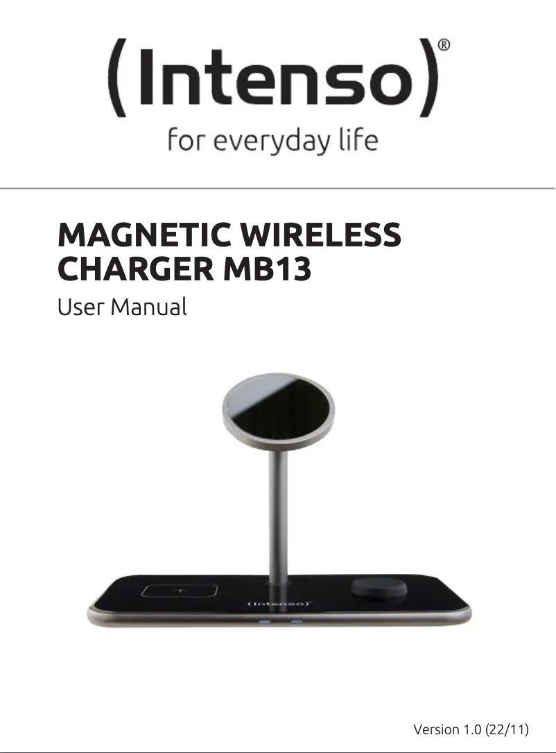 Page 1 de la notice Manuel utilisateur Intenso MB13